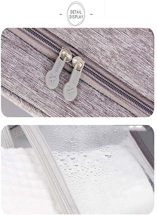 ستايليز حقيبة مستحضرات تجميل ستايليز للسفر للرجال والنساء، حقيبة أدوات تجميل معلقة، حقيبة مكياج، حقيبة مستحضرات تجميل مقاومة للماء، منظم سفر للإكسسوارات والشامبو (لون أحمر خمري - S11087) - Image 4